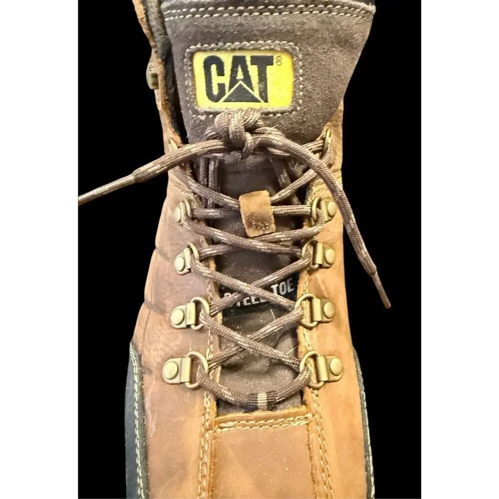 Caterpillar Threshold Steel Toe Boots Size 13 Wide Width